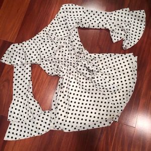 NWOT White and Black Romper